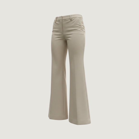 J.Crew Pants - J.Crew City Fit Stretch Trousers Womens 6 Khaki Beige Wide Leg Flare Dress Pants